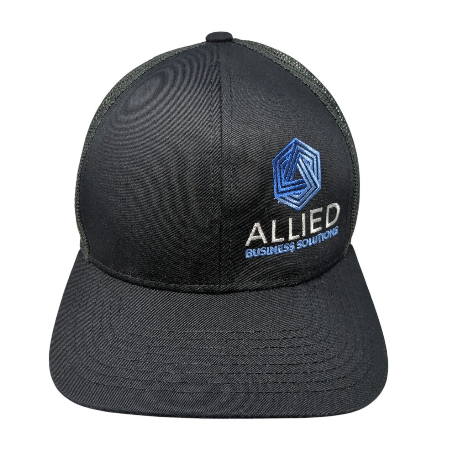 Allied Business Solutions Snapback Trucker Hat Black One Size Mesh Back