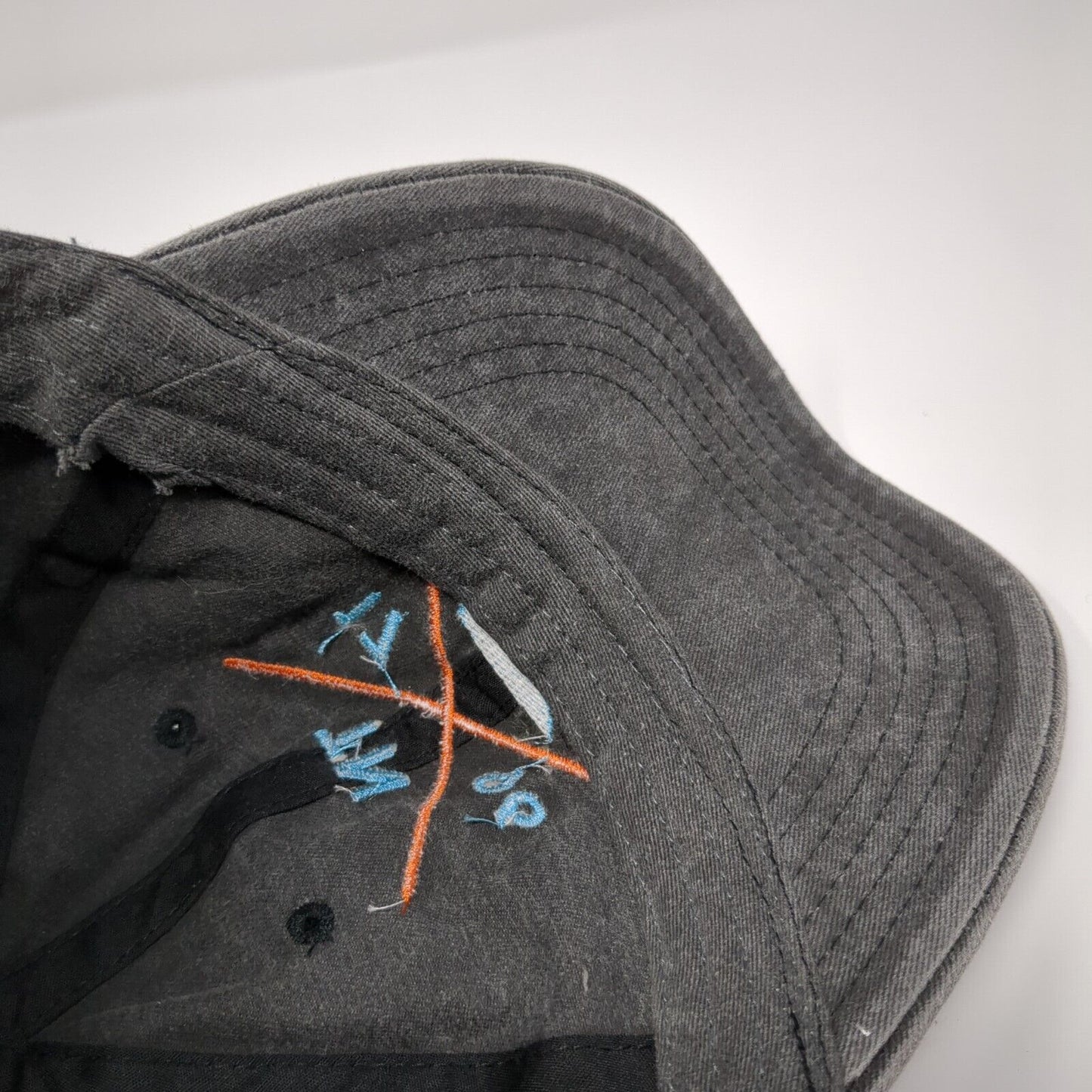 TN 1796 Slideback Hat Gray One Size Adjustable Embroidered 6 Panel