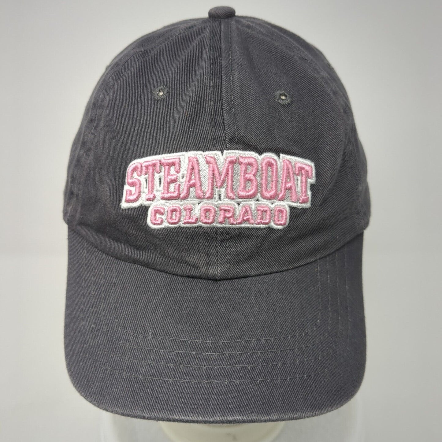 Steamboat Colorado Slideback Hat Gray OS Adjustable Embroidered ShirtOff My Back
