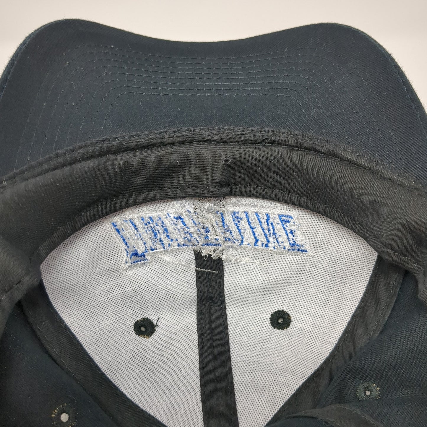 Timberline Football Strapback Hat Black One Size Adjustable Embroidered