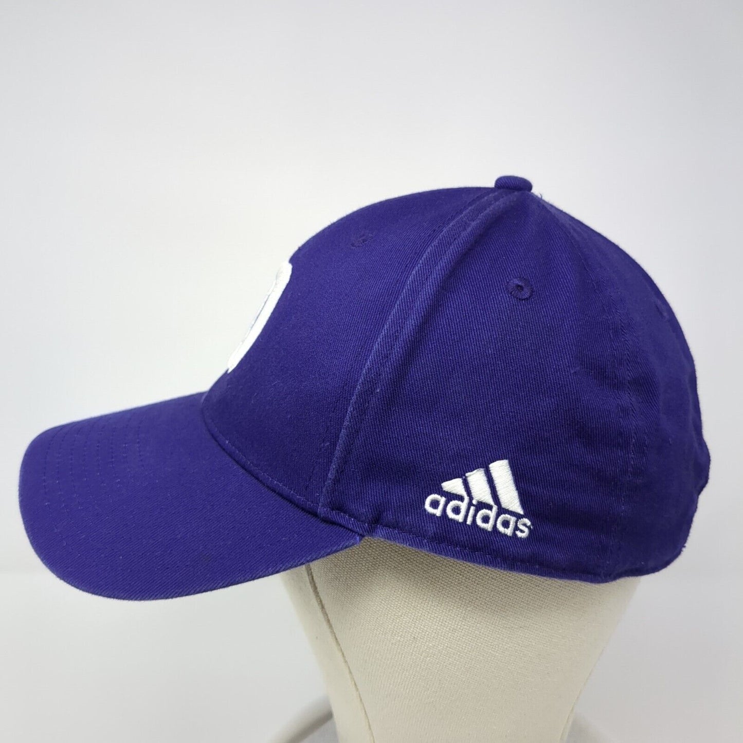 Letter D Strapback Hat Purple One Size Adjustable Embroidered Adidas