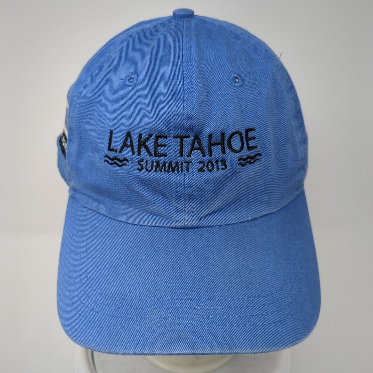 Lake Tahoe Summit 2013 Slideback Hat Blue One Size Solid Ahead Vintage