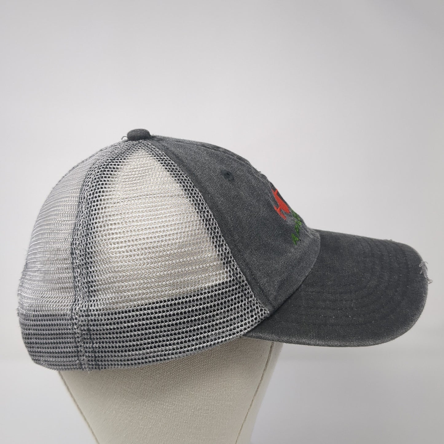 Apple Gate Snapback Trucker Hat Gray One Size Adjustable Mesh Back 6 Panel