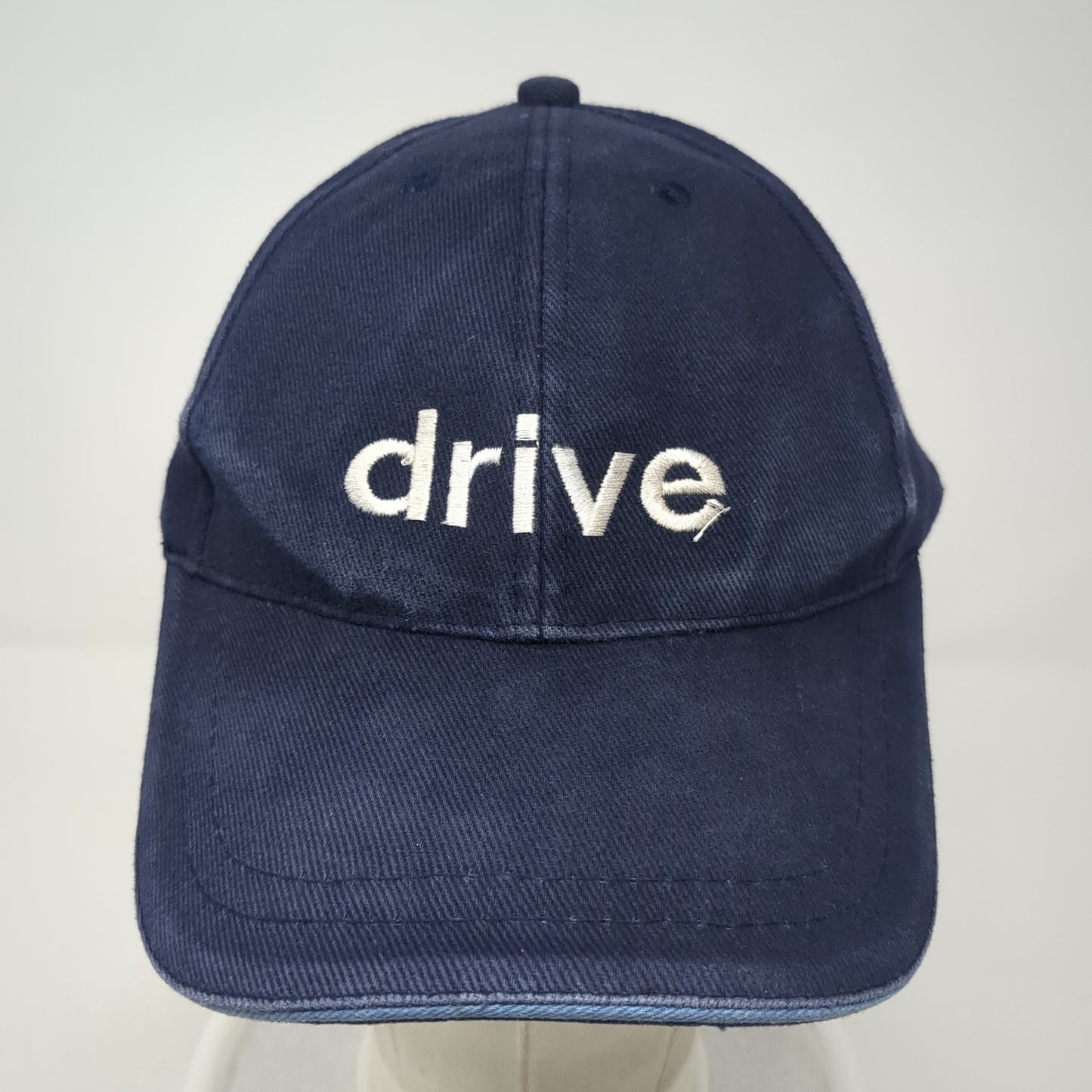 Drive Strapback Hat Blue One Size Adjustable Embroidered Solid 6 Panel