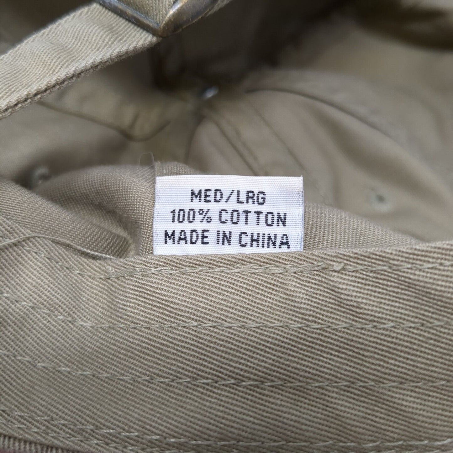 Duluth Trading Company Slideback Hat Tan M/L Adjustable Embroidered Cotton