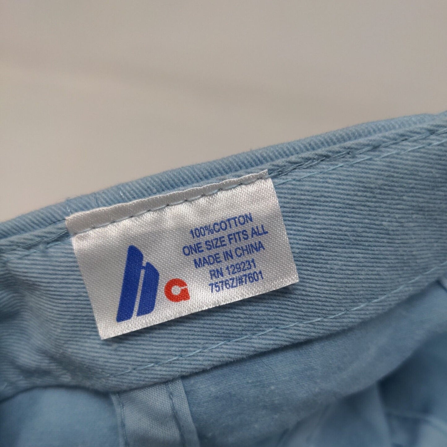 RH Slideback Hat Blue OSFA Adjustable Embroidered Vented Holes Cotton