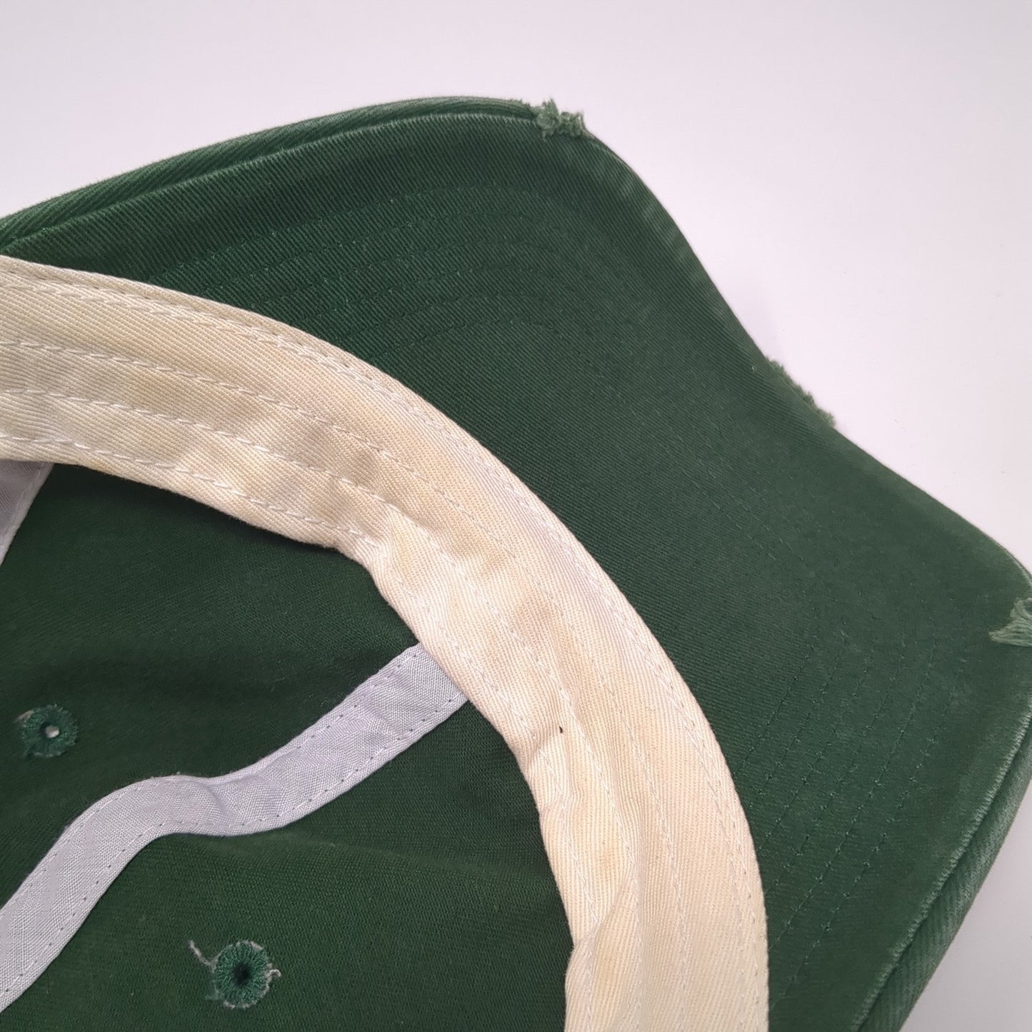 Rams 70 Strapback Trucker Hat Green One Size Mesh Back Colorblock