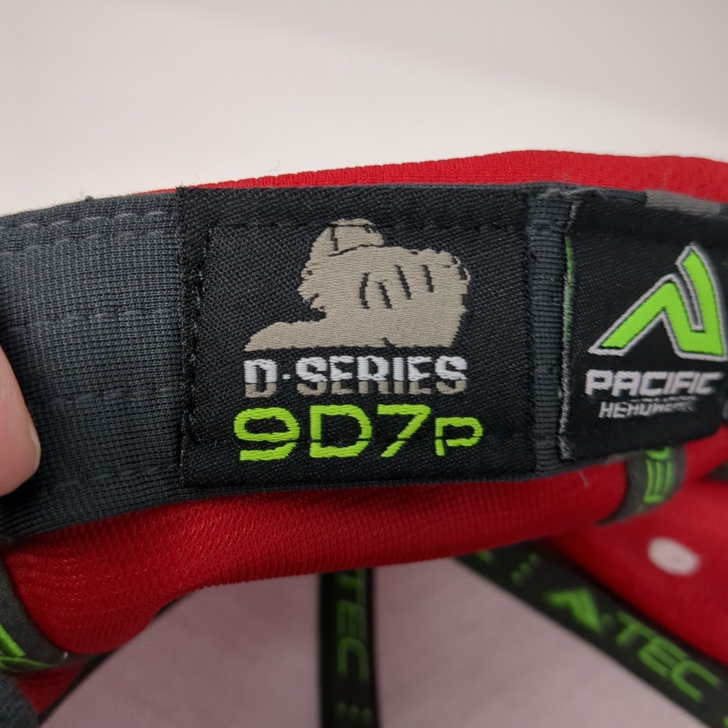 Albright Lions Fitted Hat Red 7 3/8 Embroidered Logo Pacific Headwear