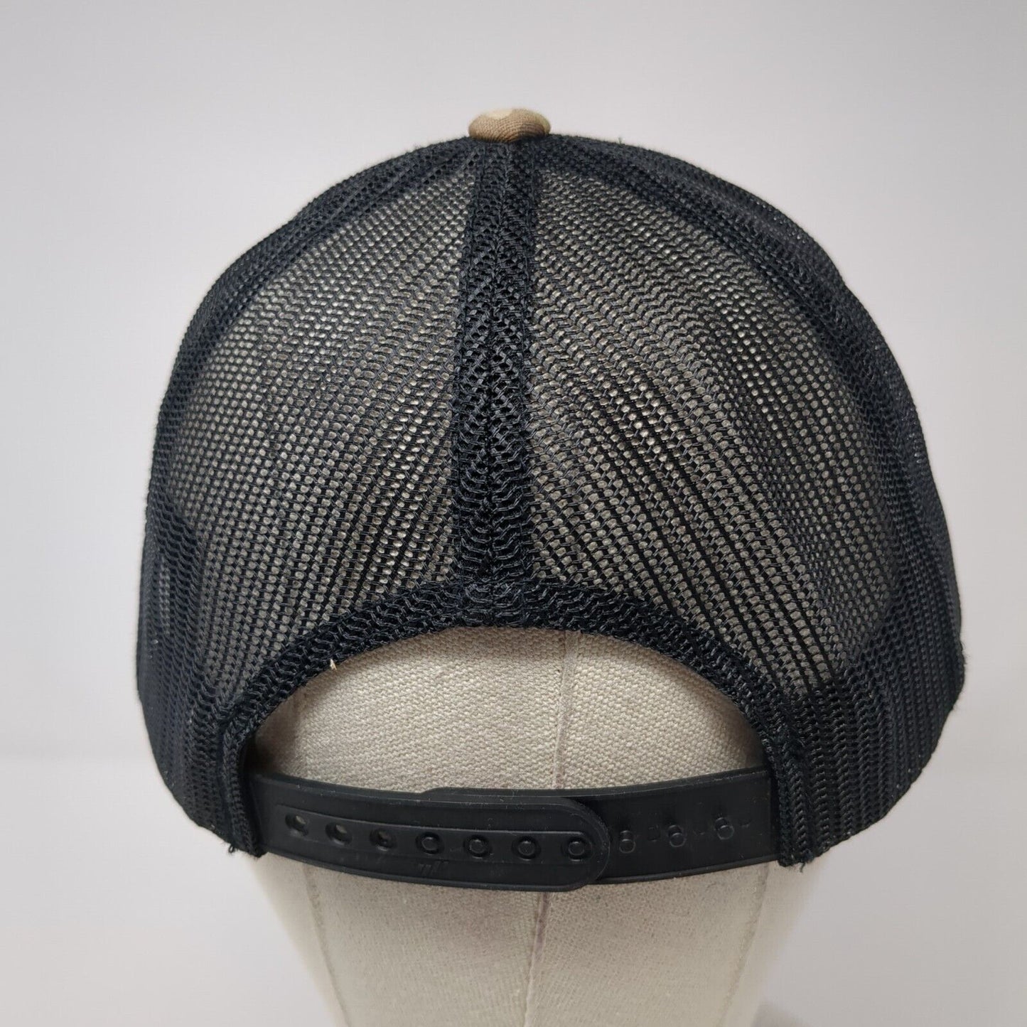 American Snapback Mesh Back Trucker Hat Camouflage One Size Sport-Tek