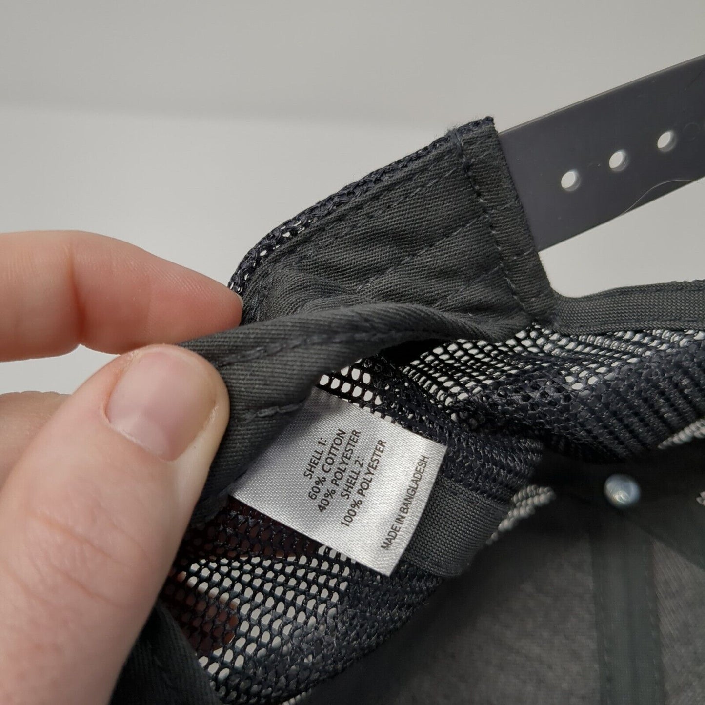 Reese Strong Snapback Trucker Hat Gray M/L Mesh Back Richardson 6 Panel