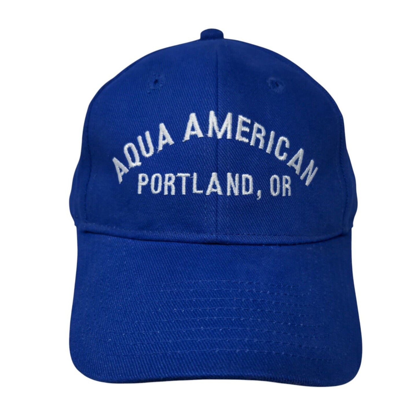 Aqua American Portland OR Strapback Hat Blue OSFM Otto Collection