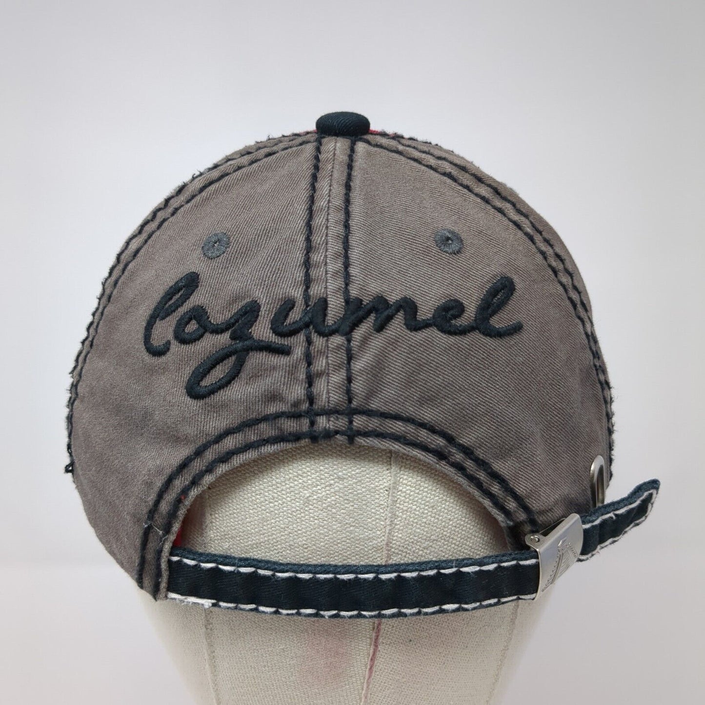 Mix Cozumel Mexico Slideback Hat Multicolor OS Adjustable Embroidered Mavan