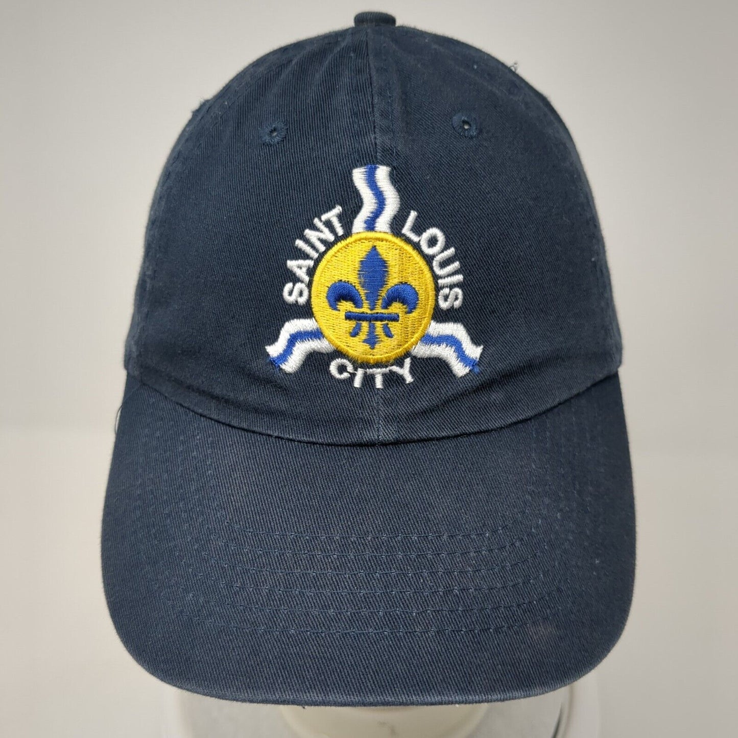 Saint Louis City Slideback Hat Blue One Size Adjustable Embroidered