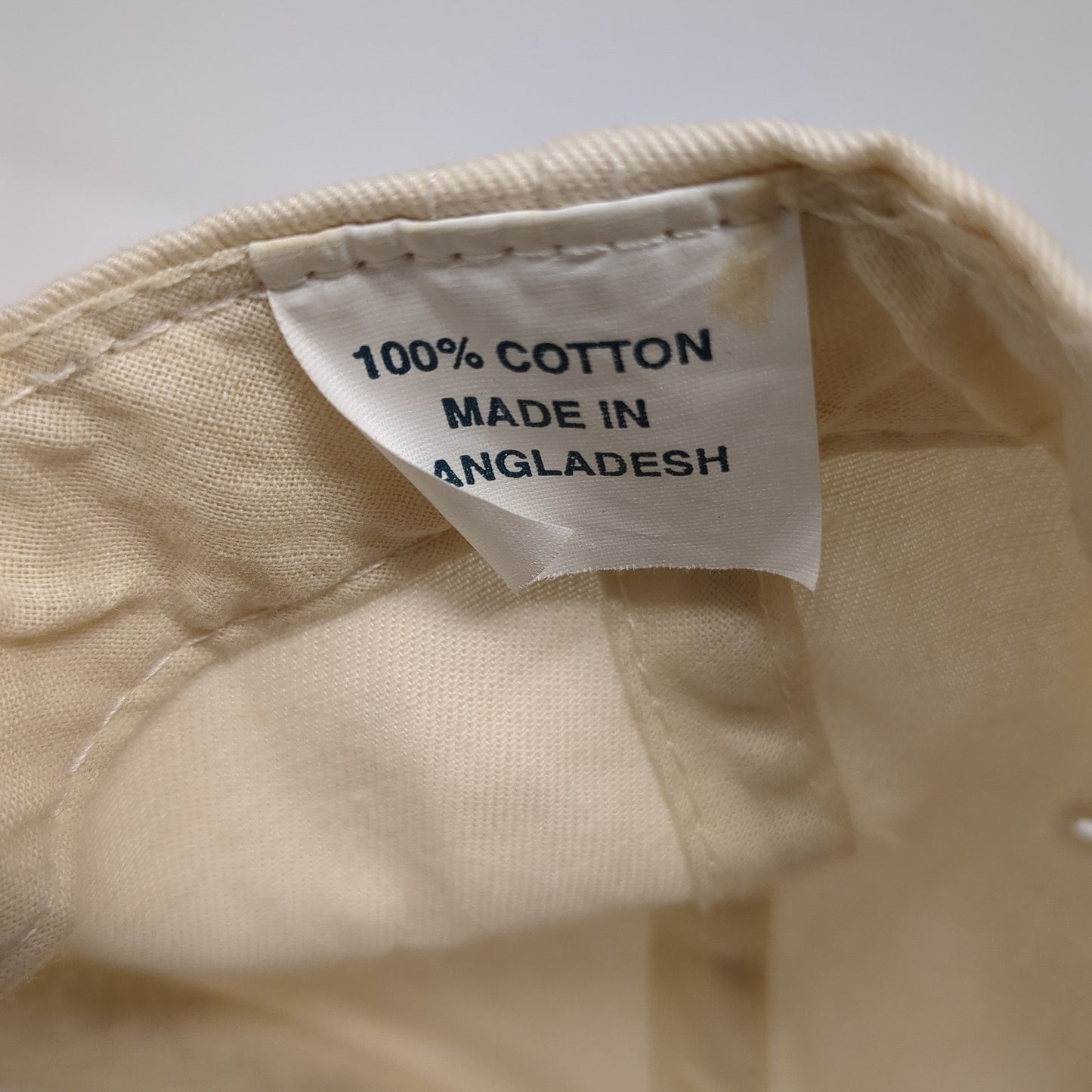 Quality Farm & Country Snapback Hat Beige One Size Adjustable Embroidered Cotton