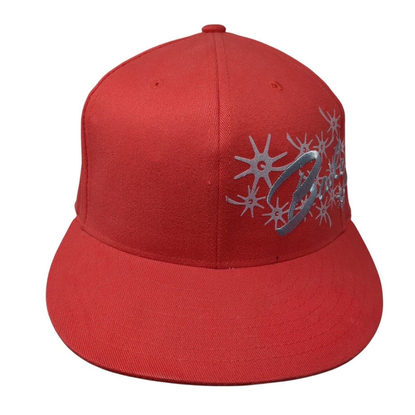 Bailey Fitted Hat Red 7 1/4-7 5/8 Embroidered Flexfit Solid 6 Panel