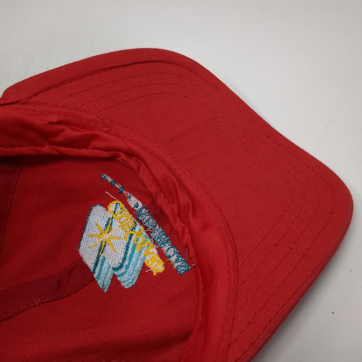 Club Solaris Premier Class Red Hat One Size Baseball Cap Strapback Logo