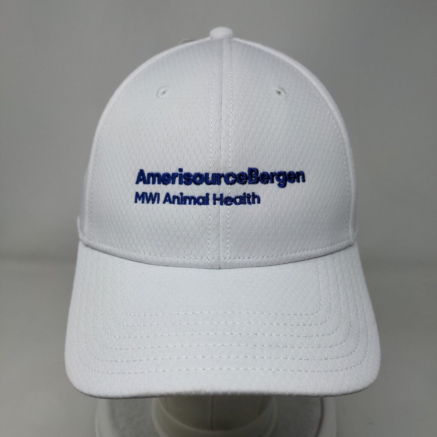 Amerisource Bergen MWI Animal Health Strapback Hat White OS W/Tags Callaway