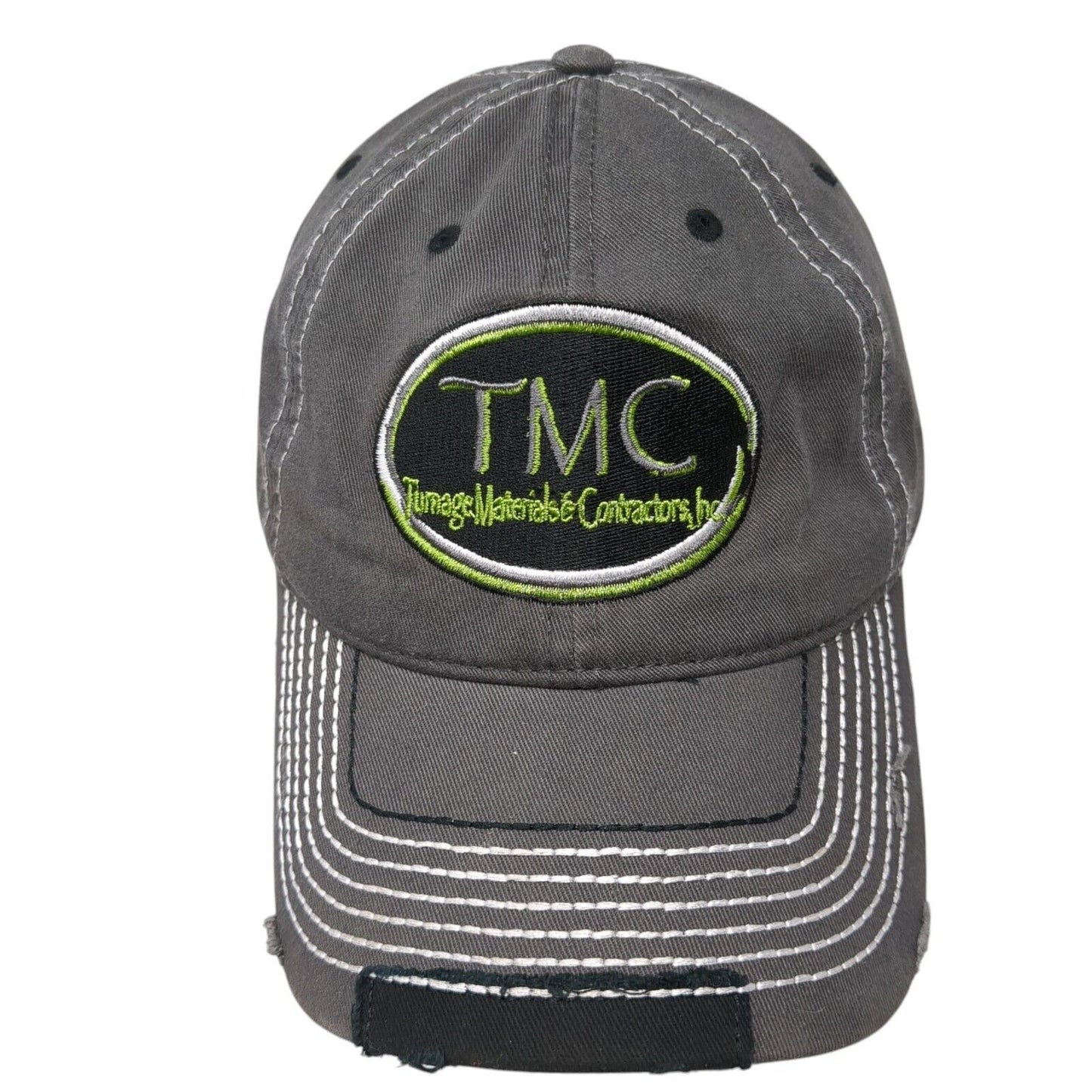 Turnage Materials & Contractors Inc Slideback Hat Gray One Size 6 Panel
