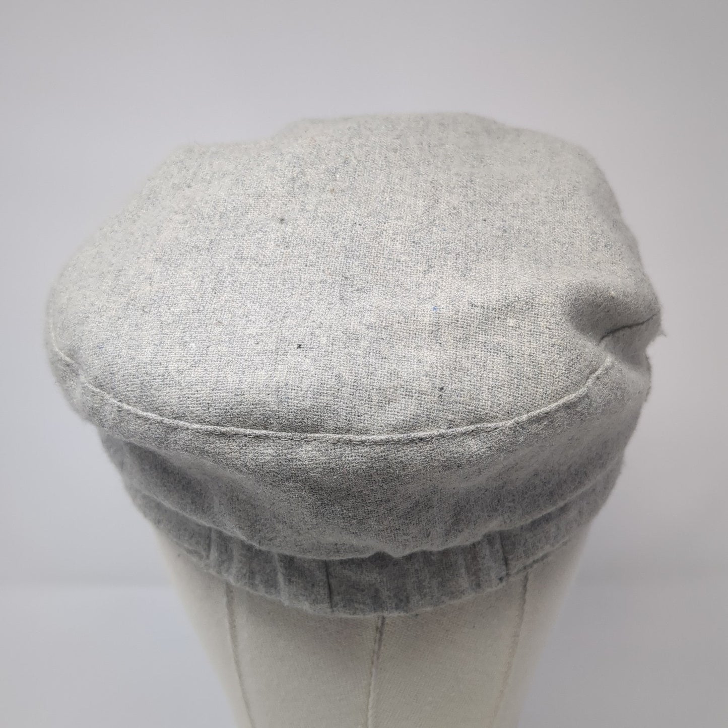 August Fitted Cadet Army Cap Hat Gray One Size Solid Flower Stretch