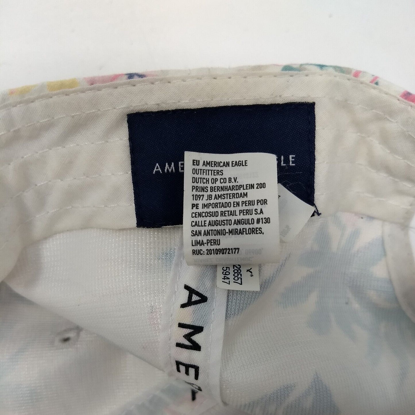 American Eagle Slideback Hat Multi One Size Adjustable Floral Hawaiian