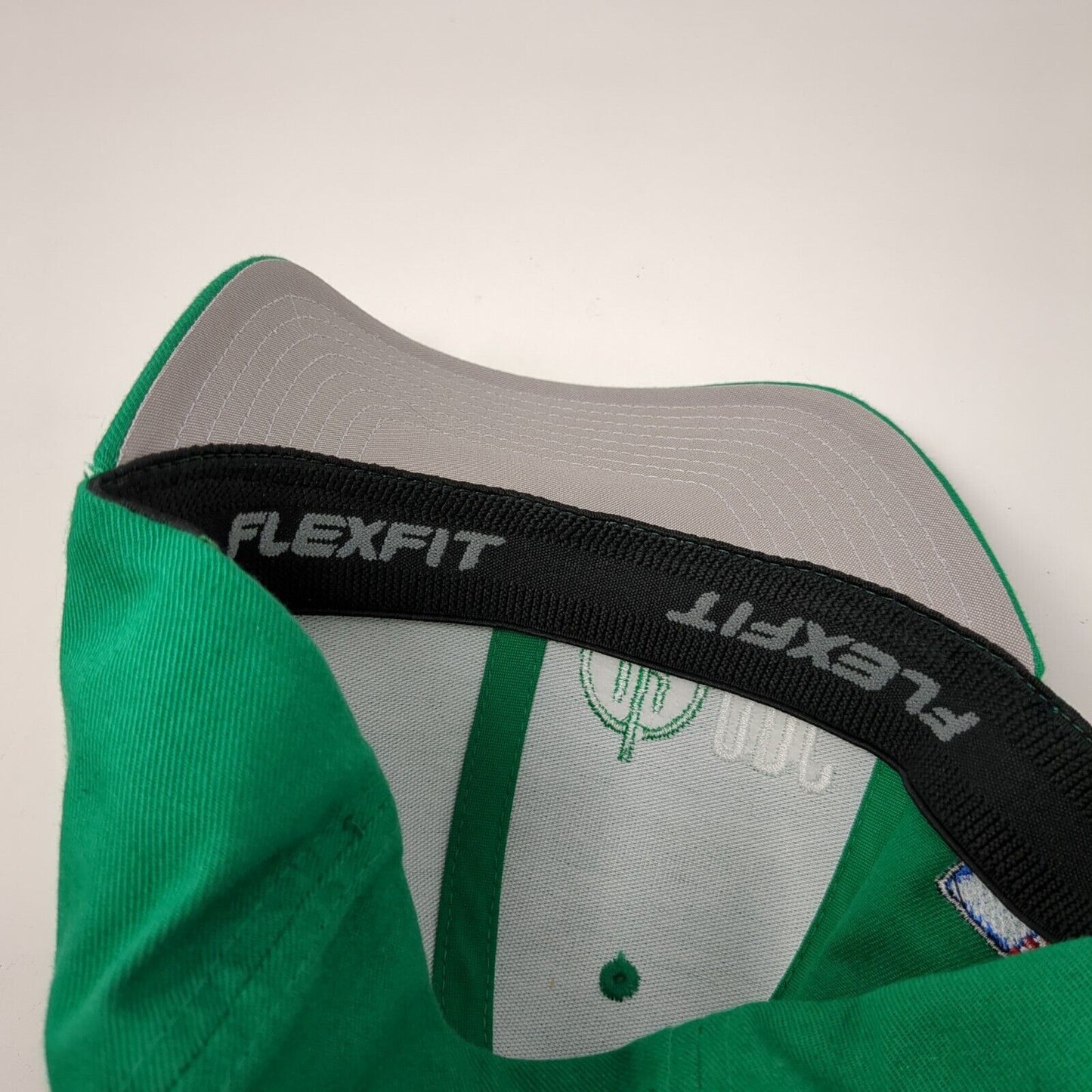 APC Fitted Hat Green L/XL Flexfit Embroidered Patriotic 6 Panel Yupoong