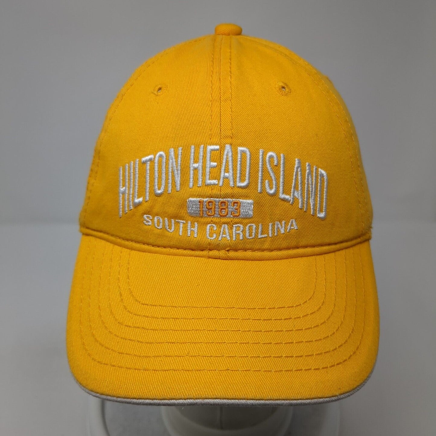 Hilton Head Island South Carolina Strapback Hat Yellow One Size Strand