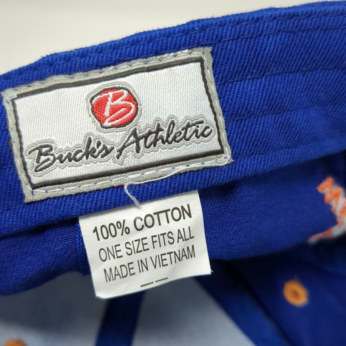Buck's Athletic Baseball Cap Hat Blue One Size Farm Bureau Insurance Idaho Logo