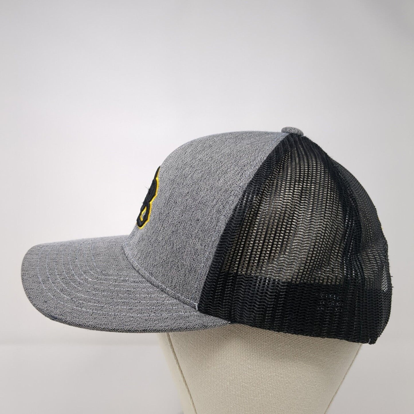 Long Beach State Dirtbags Snapback Mesh Back Hat Gray Embroidered Logo