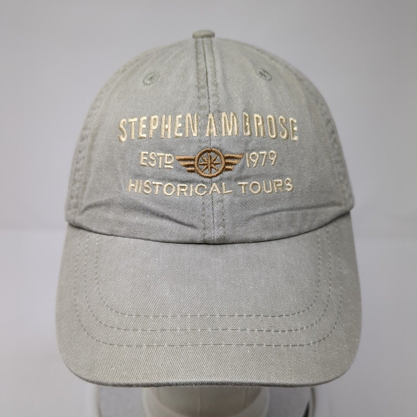 Stephen Ambrose Historical Tours Slideback Hat Tan One Size Adjustable