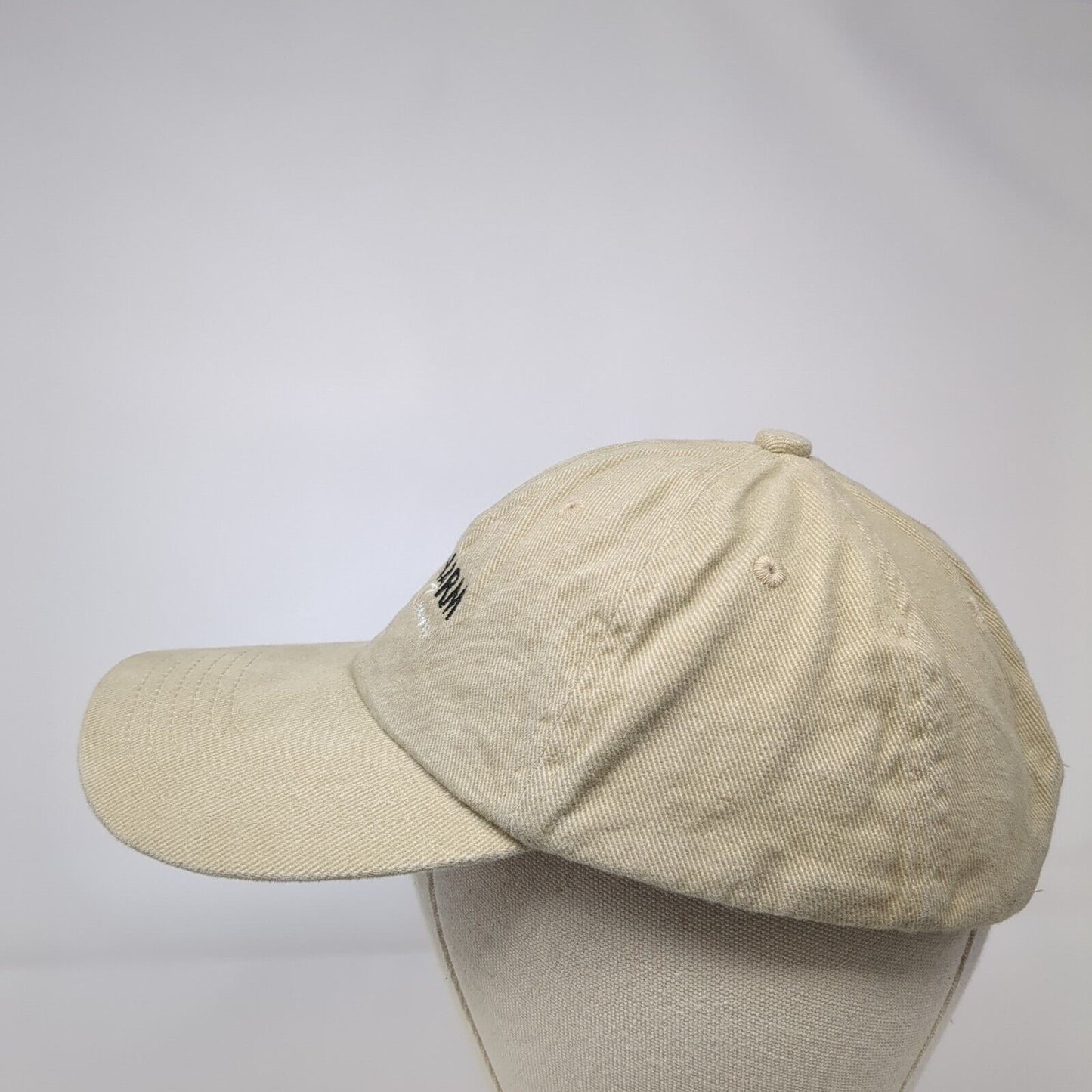 Vet Pharm Team Slideback Hat Tan One Size Adjustable Embroidered Unique Headwear