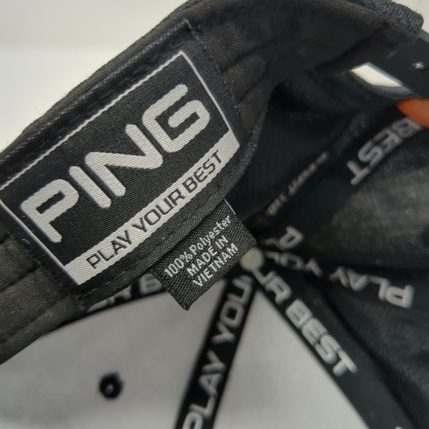 Ping Snapback Hat Black One Size Flexfit 110 Golf Play Your Best Patch Desert