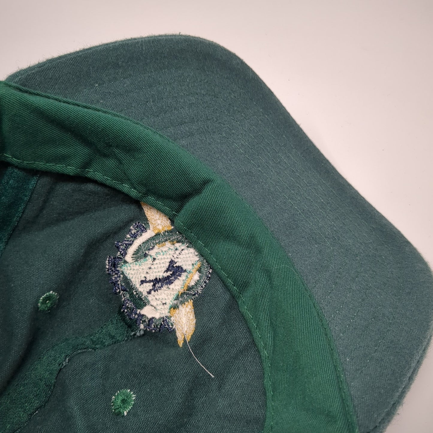 Park City Strapback Baseball Cap Green OS Adjustable Embroidered Headquarters