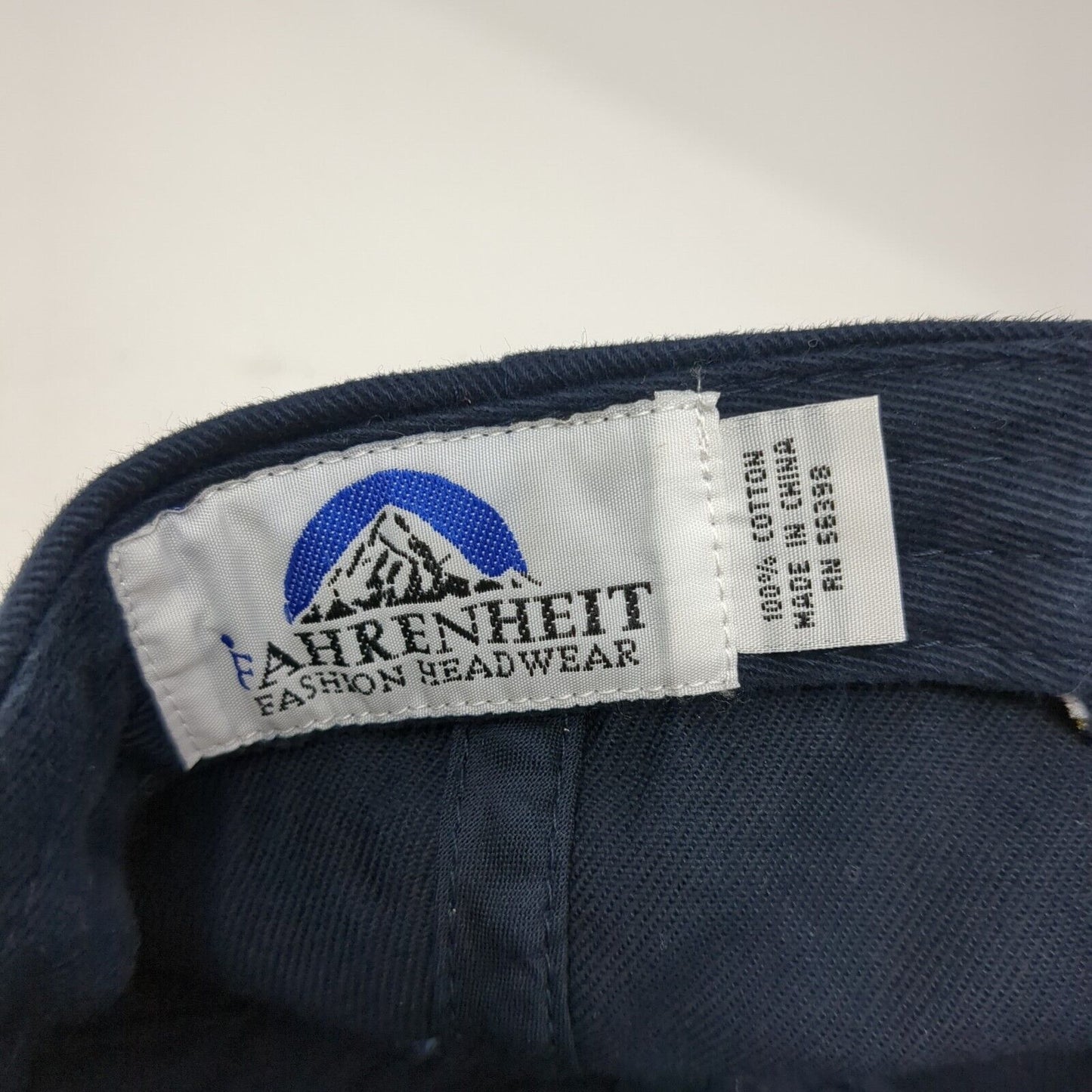 St. Lukes Slideback Hat Blue One Size Adjustable Embroidered 6 Panel Fahrenheit