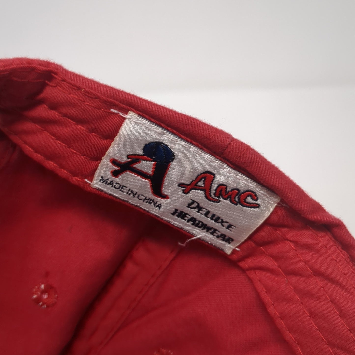 State Farm Strapback Hat Red One Size Adjustable Embroidered AMC Deluxe