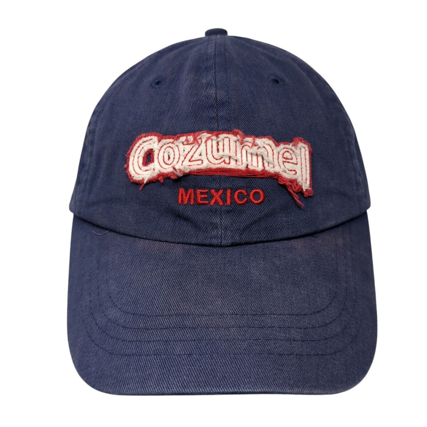 Cozumel Mexico Since 56 Slideback Hat Blue One Size Caribbean Side