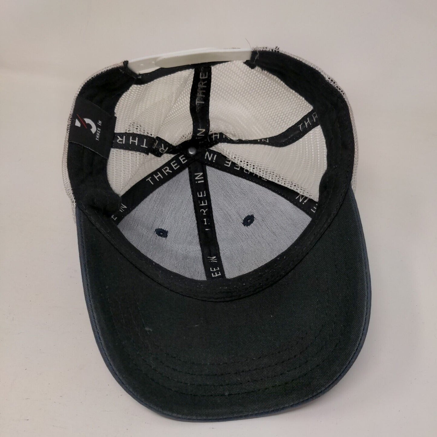 Pabst Blue Ribbon Snapback Trucker Hat Blue One Size Mesh Back Three In