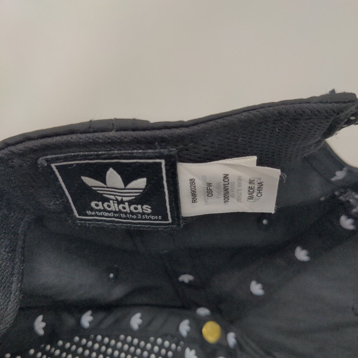 Adidas Women's Slideback Hat Black OSFW Embroidered Trefoil 6 Panel