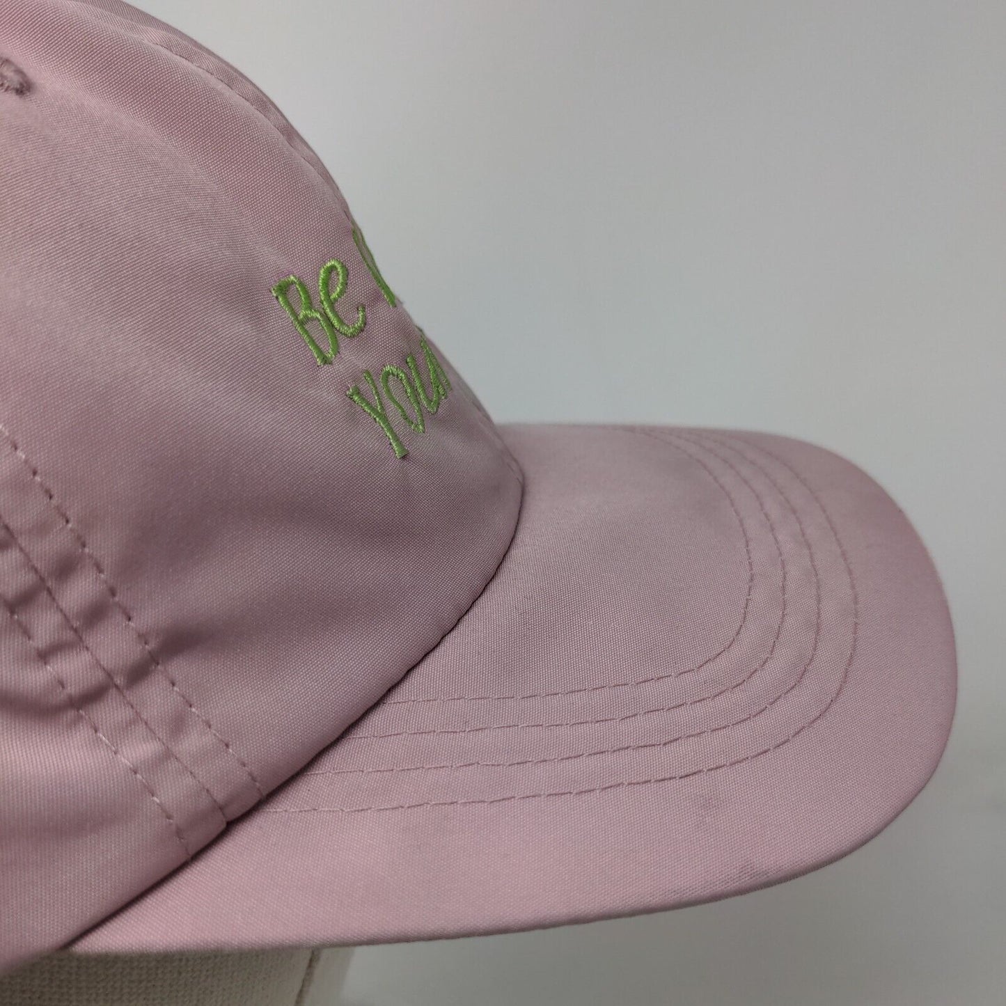 Be Kind To Your Mind Slideback Hat Pink One Size Embroidered 6 Panel