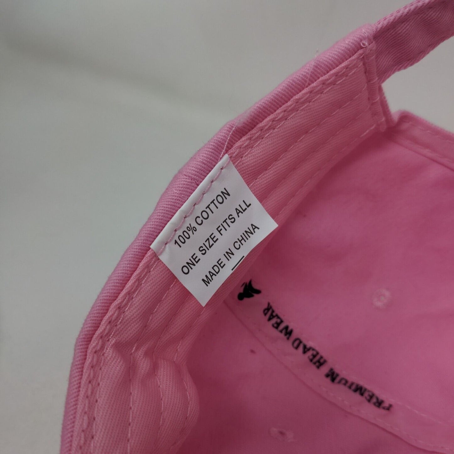 DeLand Tennis Club Slideback Hat Pink OSFA Adjustable Embroidered