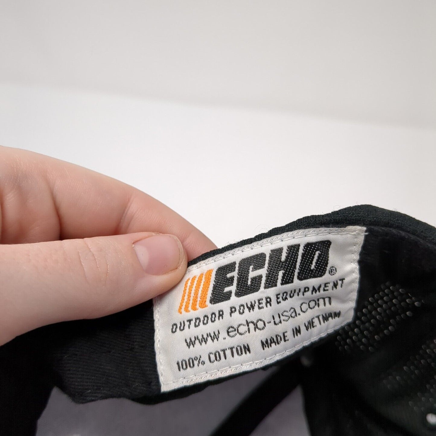Echo Outdoor Power Equipment Strapback Hat Black OS Adjustable Embroidered