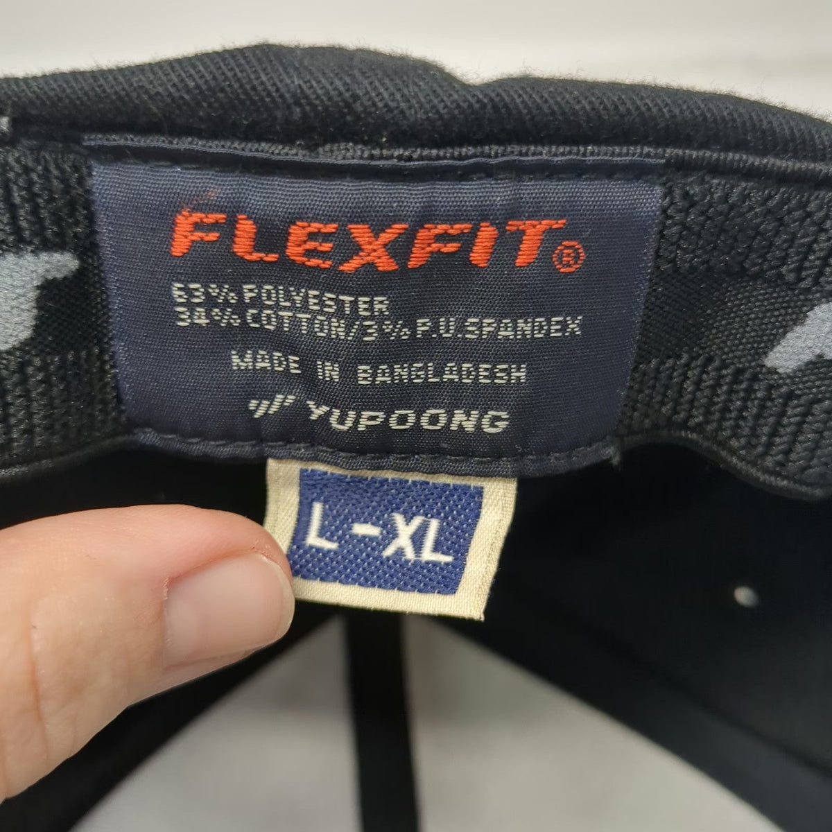 Jordan Baseball Cap Black XL Jumpman Logo Flexfit Structured Curved Brim Hat