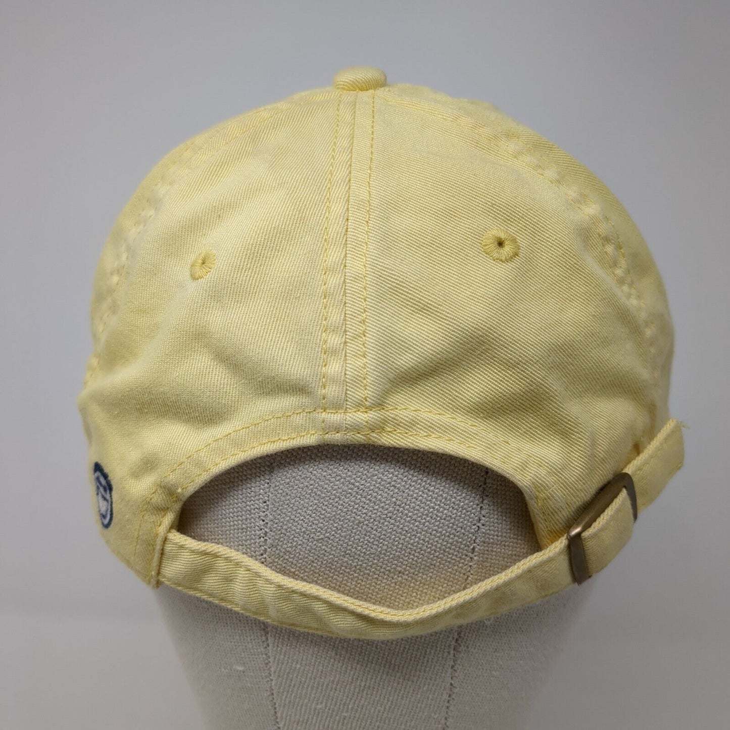 Life is Good Slideback Hat Yellow One Size Adjustable Floral 6 Panel Cotton