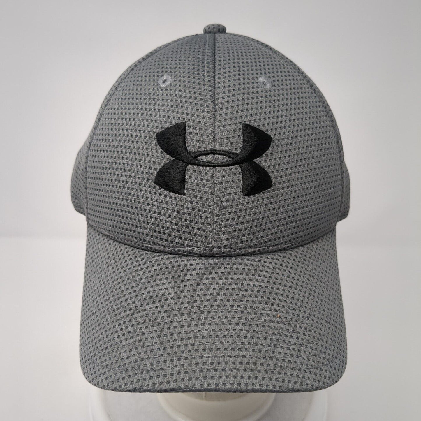 Under Armour Fitted Hat Gray Large/XL Embroidered Logo Stretch 6 Panel