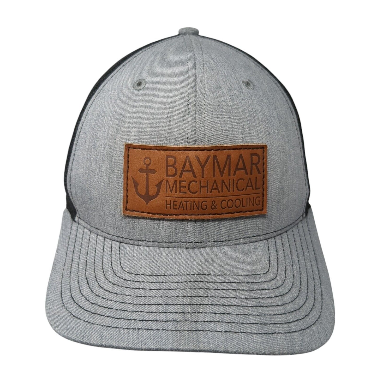 Baymar Mechanical Heating & Cooling Snapback Trucker Hat Gray OS Mesh Richardson