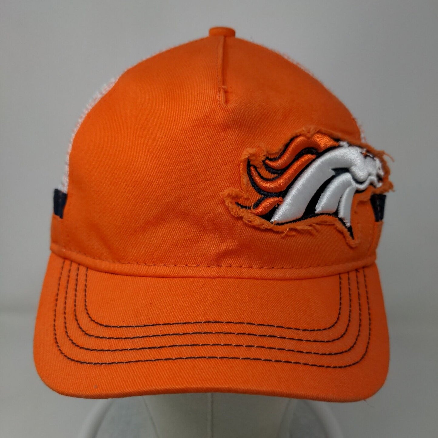 New Era Women's Strapback Hat Orange Embroidered Denver Broncos Logo