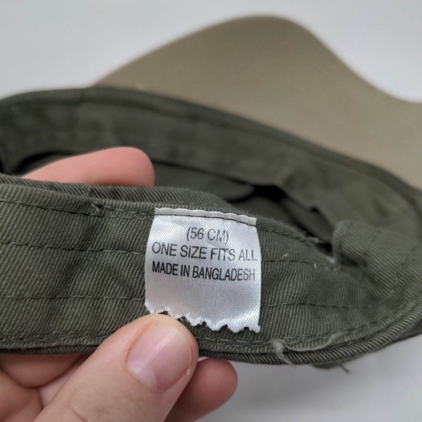 Cabela's Strapback Sun Visor Hat Green OSFA Adjustable Embroidered Logo