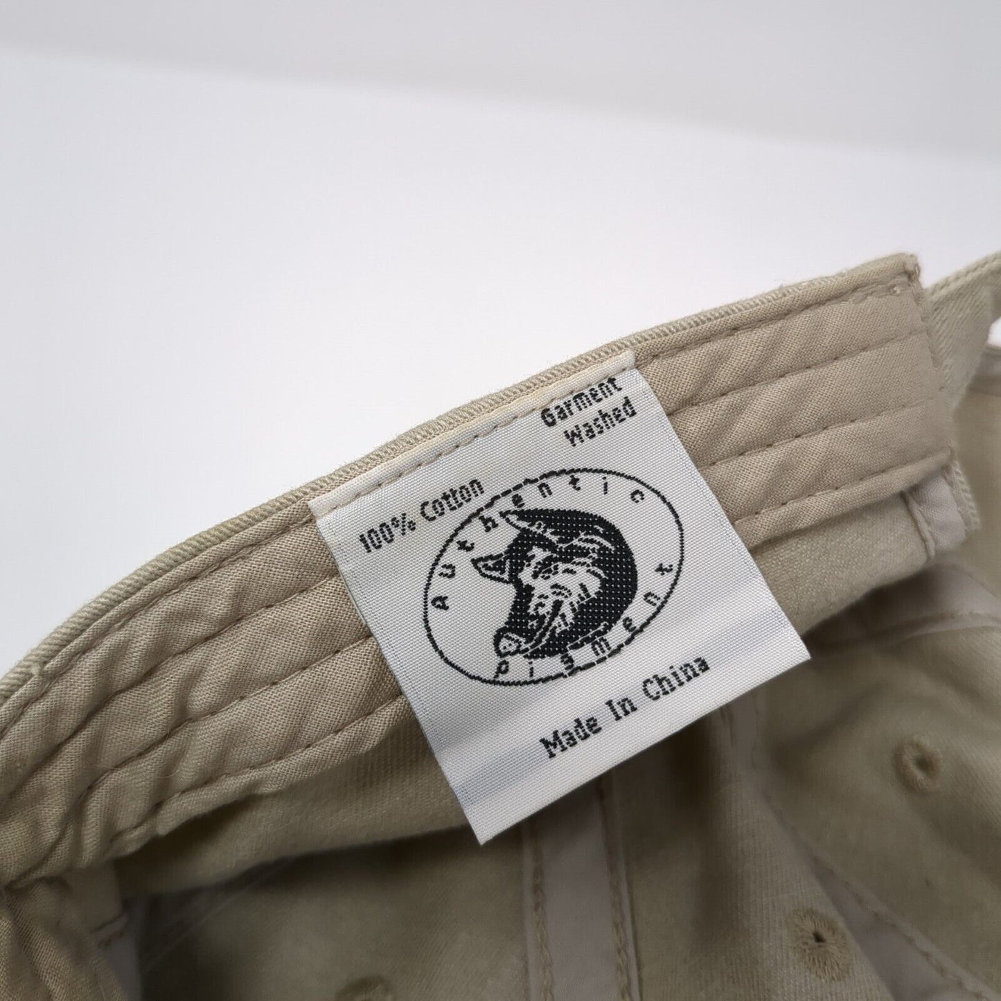 The Seeing Eye Slideback Hat Tan One Size Adjustable Embroidered 6 Panel Cotton