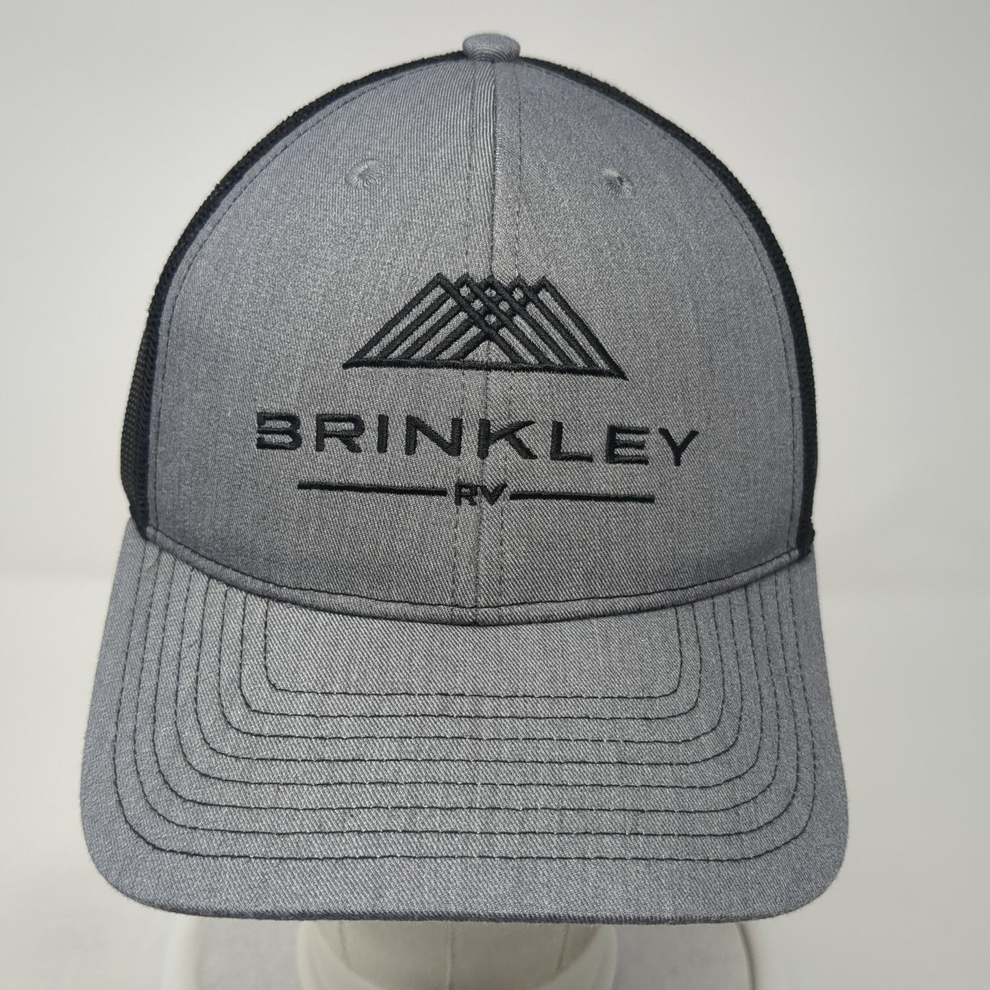 Brinkley RV Snapback Trucker Hat Gray One Size Adjustable Mesh Back Beyond