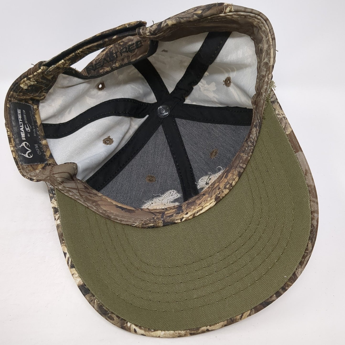Realtree Logo Strapback Hat Multicolor Camo One Size Adjustable Hunting