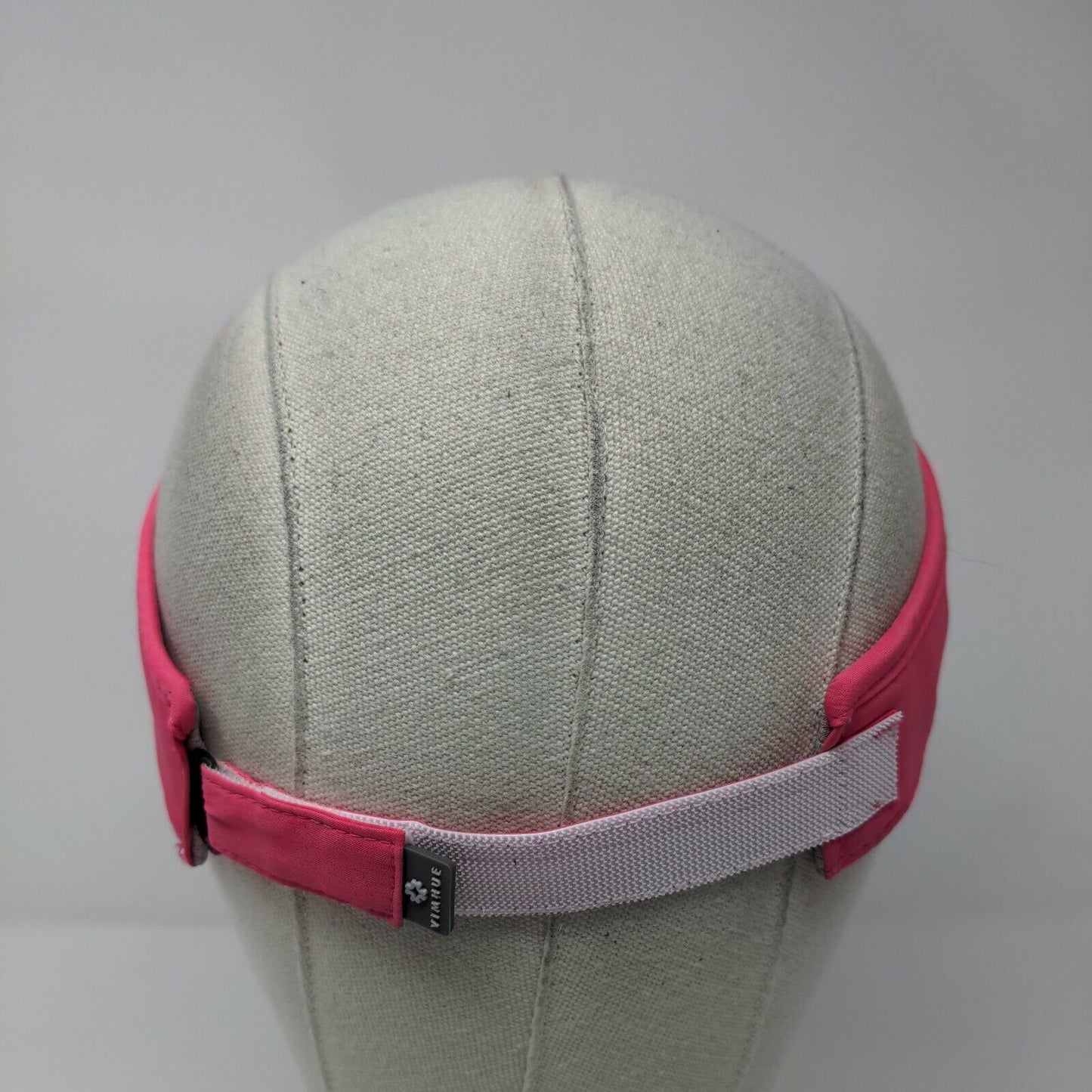 Anchorage Golf Course Strapback Visor Hat Pink 52cm Embroidered Vimhue